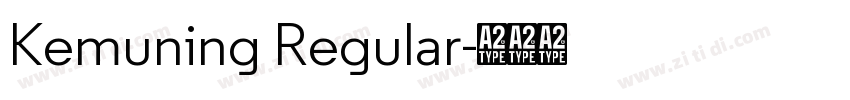 Kemuning Regular字体转换